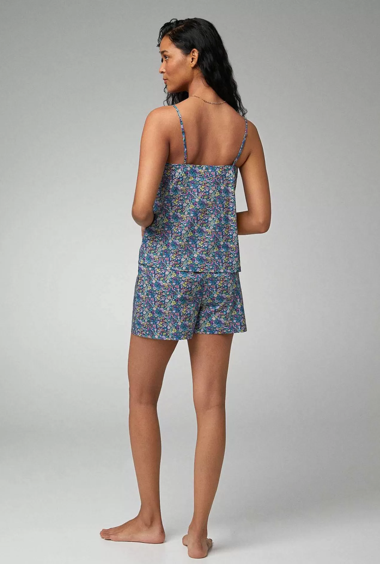 Made With Liberty Fabrics*Bedhead Pajamas Classic Garden Cami Woven Tana Lawn® Shorty Pj Set Made With Liberty Fabrics