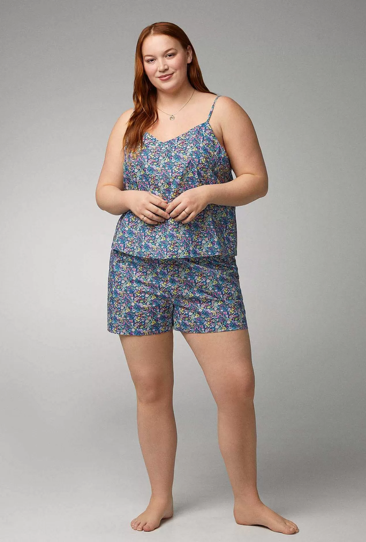 Made With Liberty Fabrics*Bedhead Pajamas Classic Garden Cami Woven Tana Lawn® Shorty Pj Set Made With Liberty Fabrics