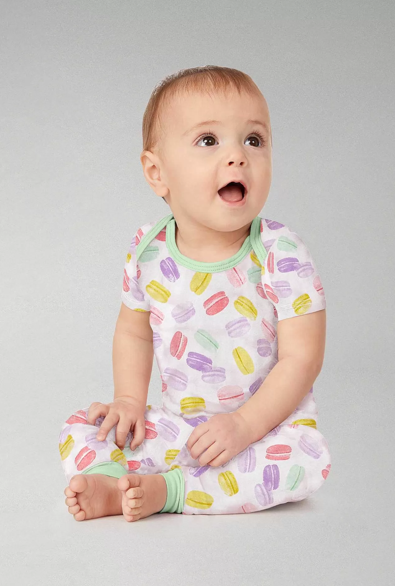 Mother'S Day*Bedhead Pajamas Delice De Macarons Short Sleeve Stretch Jersey Boo Boo Pj Set
