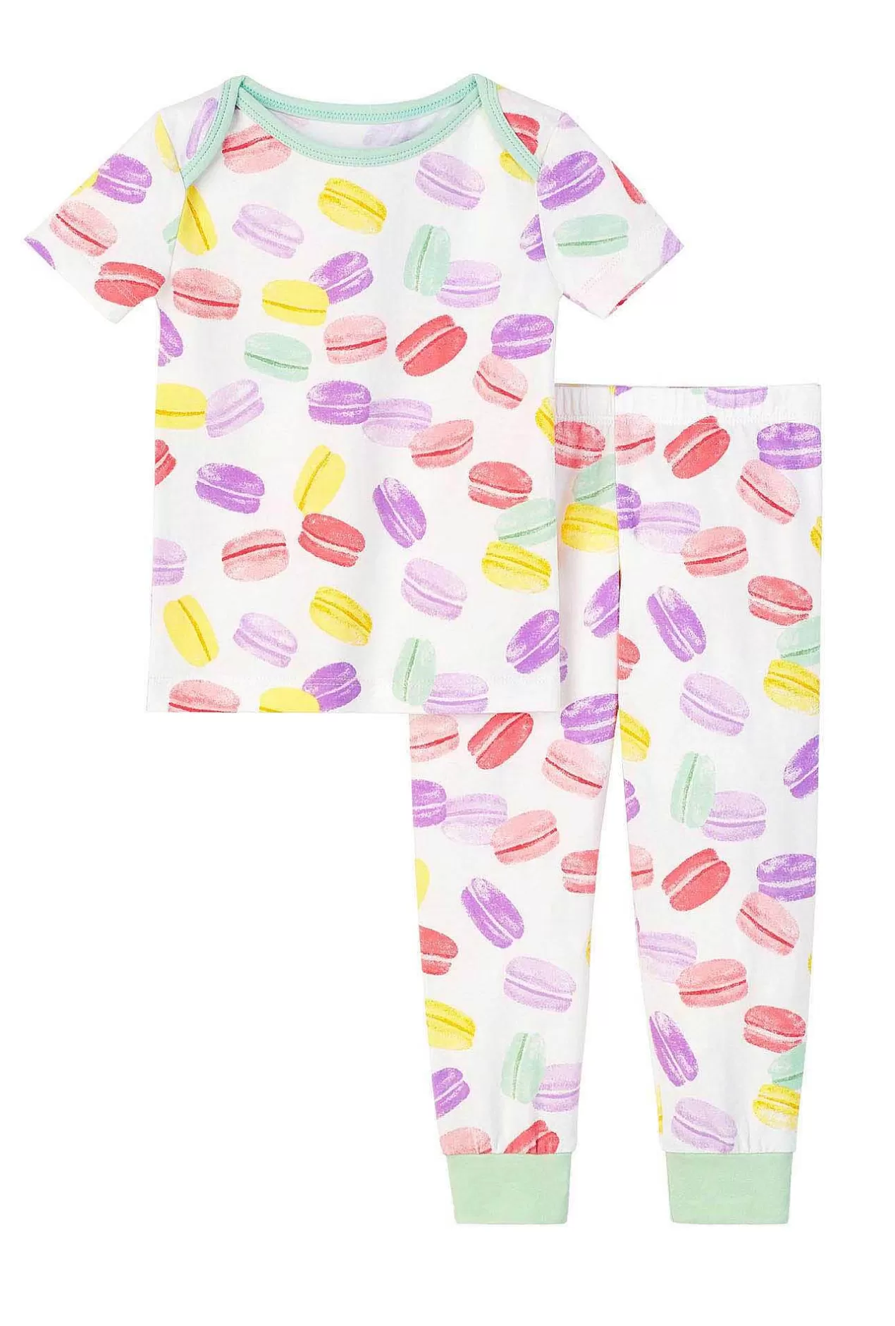 Mother'S Day*Bedhead Pajamas Delice De Macarons Short Sleeve Stretch Jersey Boo Boo Pj Set