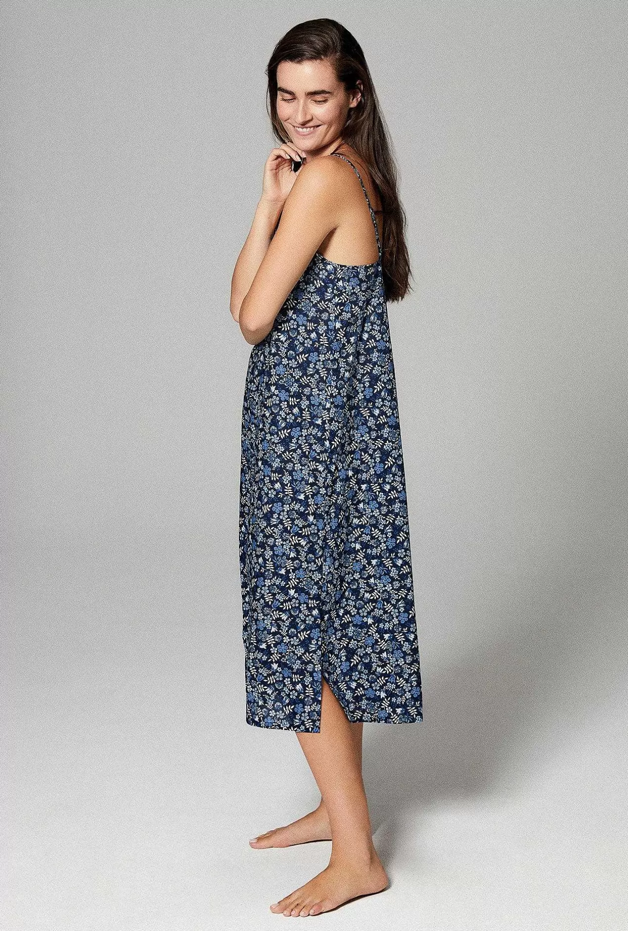 Made With Liberty Fabrics*Bedhead Pajamas Edenham Classic Woven Tana Lawn® Chemise Made With Liberty Fabric