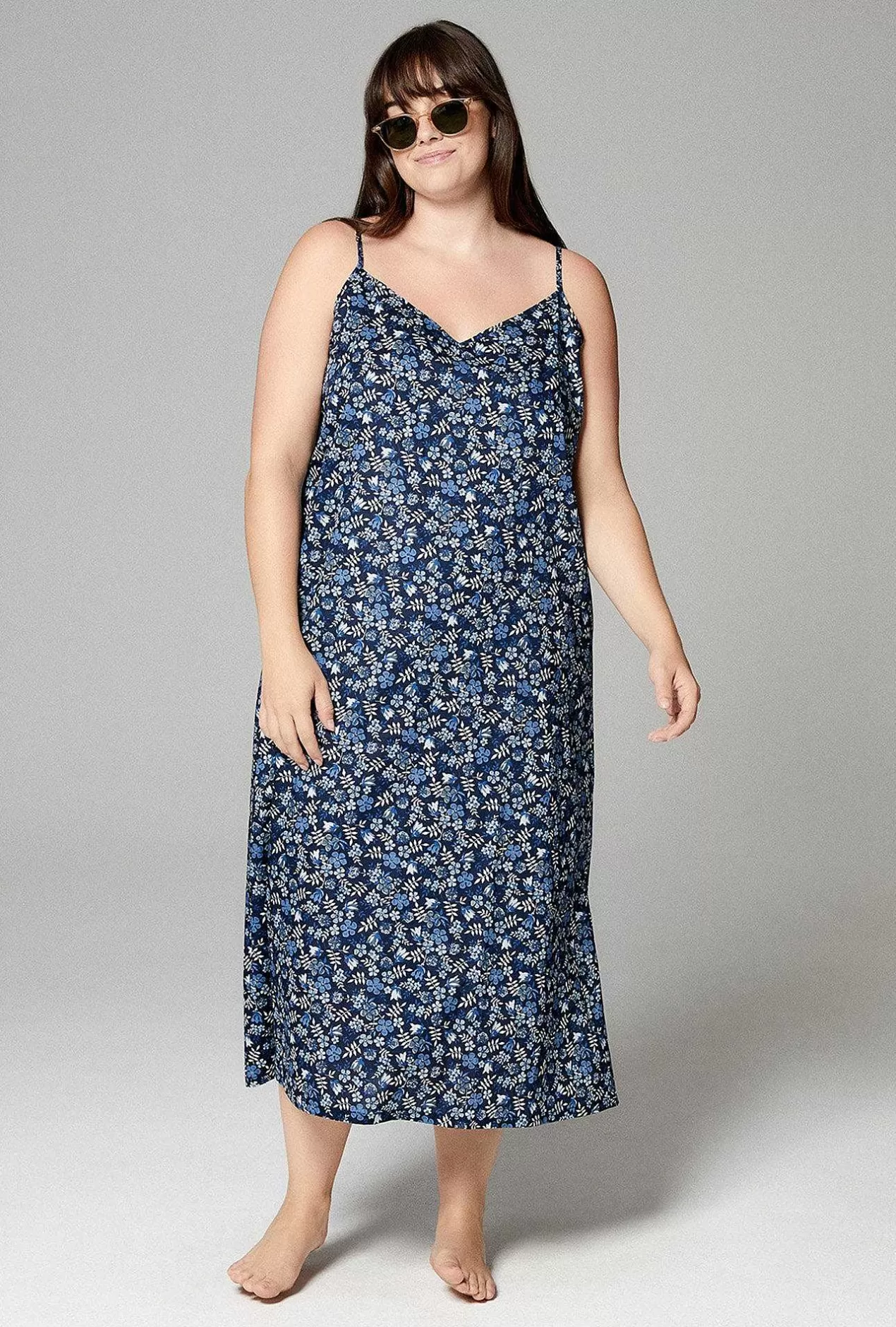 Made With Liberty Fabrics*Bedhead Pajamas Edenham Classic Woven Tana Lawn® Chemise Made With Liberty Fabric