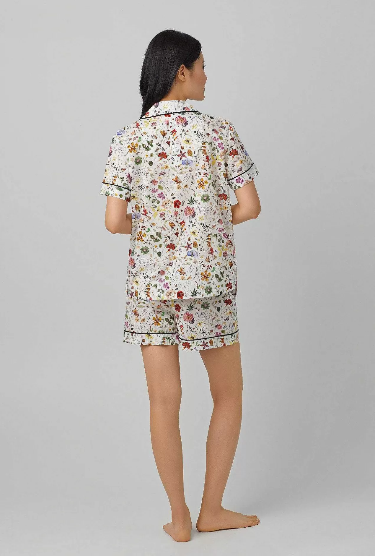 Made With Liberty Fabrics*Bedhead Pajamas Floral Eve Short Sleeve Classic Woven Cotton Tana Lawn® Short Pajama Set Made With Liberty Fabrics