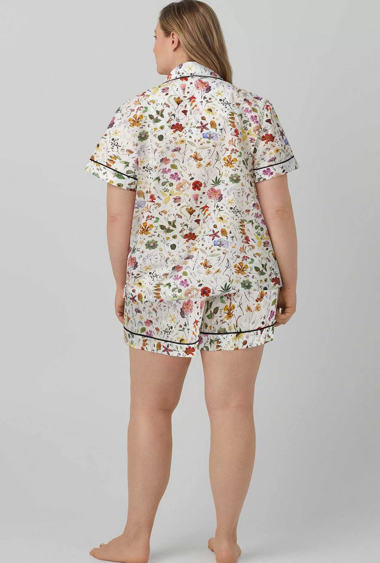 Made With Liberty Fabrics*Bedhead Pajamas Floral Eve Short Sleeve Classic Woven Cotton Tana Lawn® Short Pajama Set Made With Liberty Fabrics
