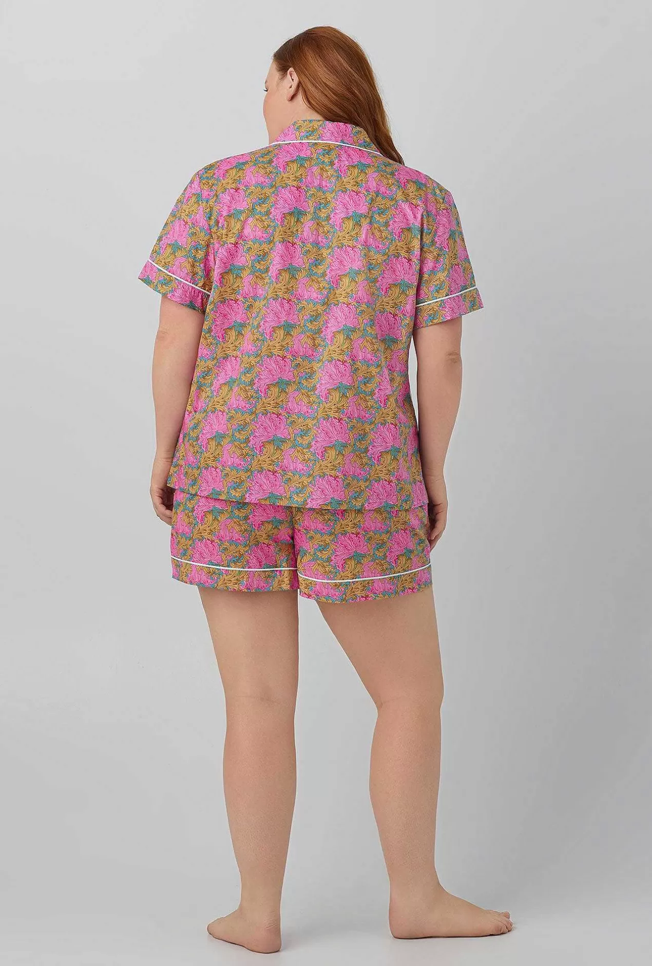 Shorty Sets*Bedhead Pajamas Laura'S Reverie Short Sleeve Classic Woven Cotton Tana Lawn® Shorty Pj Set Made With Liberty Fabrics
