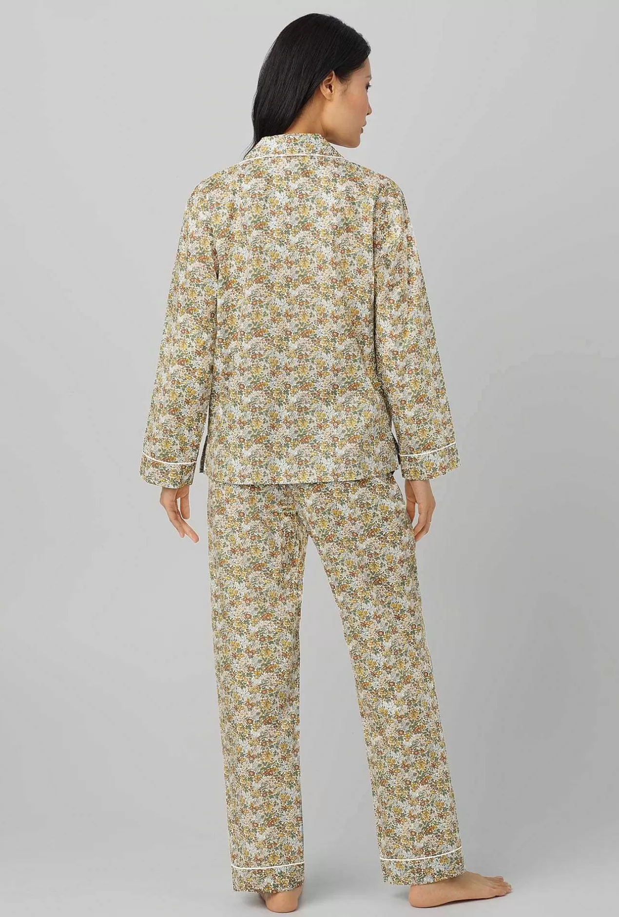 Long Sleep Sets*Bedhead Pajamas Penstemon Long Sleeve Classic Woven Cotton Tana Lawn® Pj Set Made With Liberty Fabrics