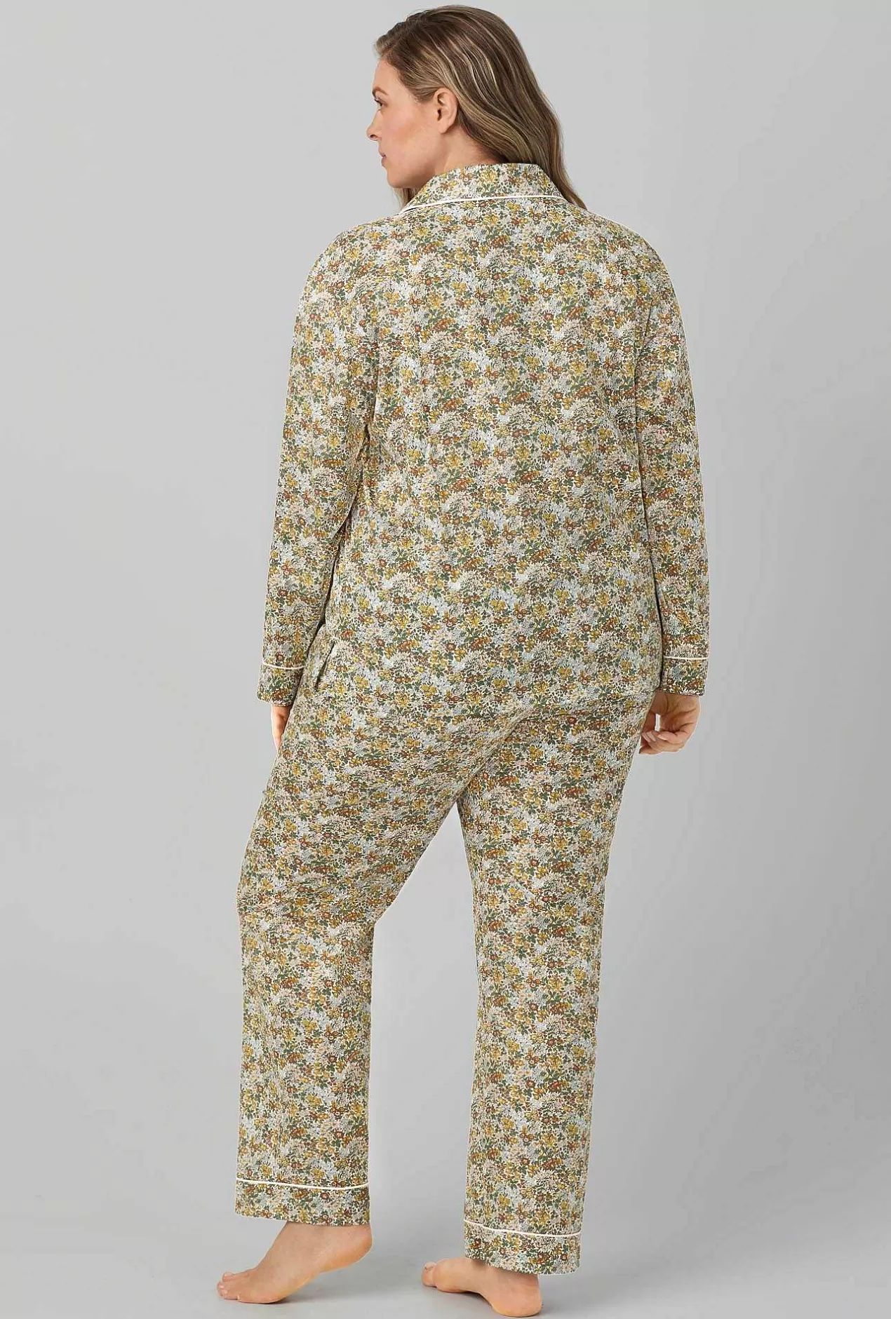 Long Sleep Sets*Bedhead Pajamas Penstemon Long Sleeve Classic Woven Cotton Tana Lawn® Pj Set Made With Liberty Fabrics