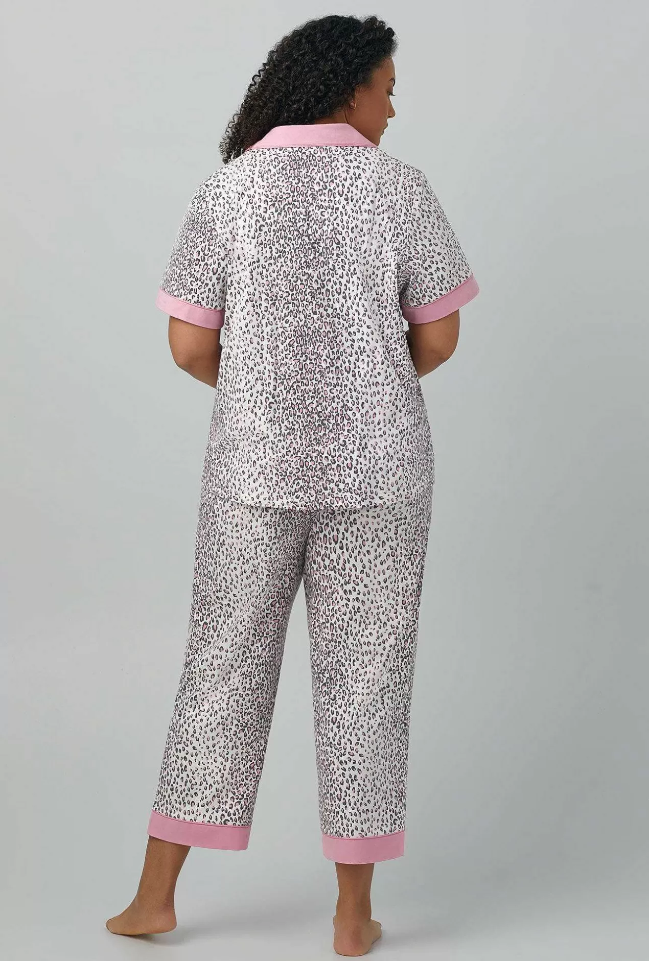 Cropped Sets*Bedhead Pajamas Spa Kitten Short Sleeve Classic Stretch Jersey Cropped Pj Set