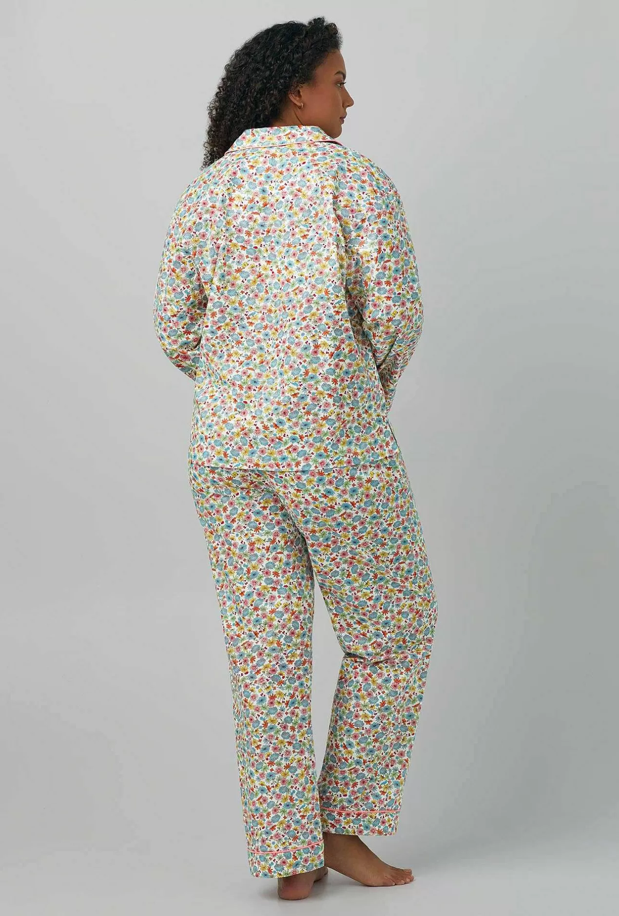 Extended Sizes*Bedhead Pajamas Spring Time Floral Long Sleeve Classic Woven Cotton Poplin Pj Set