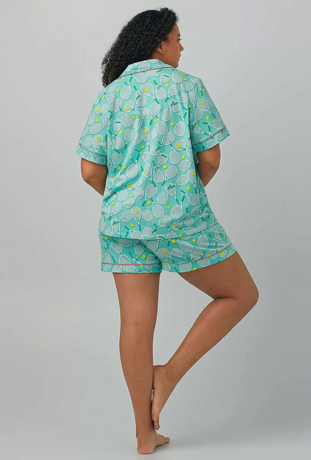 Shorty Sets*Bedhead Pajamas Tennis Club Short Sleeve Classic Shorty Stretch Jersey Pj Set