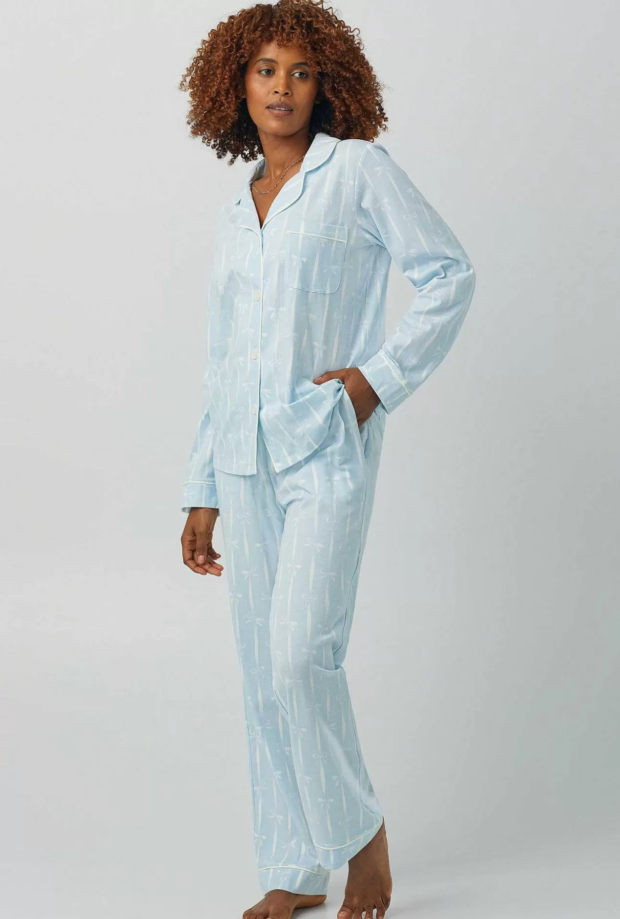 Long Sleep Sets*Bedhead Pajamas Tying The Knot Long Sleeve Classic Stretch Jersey Pj Set