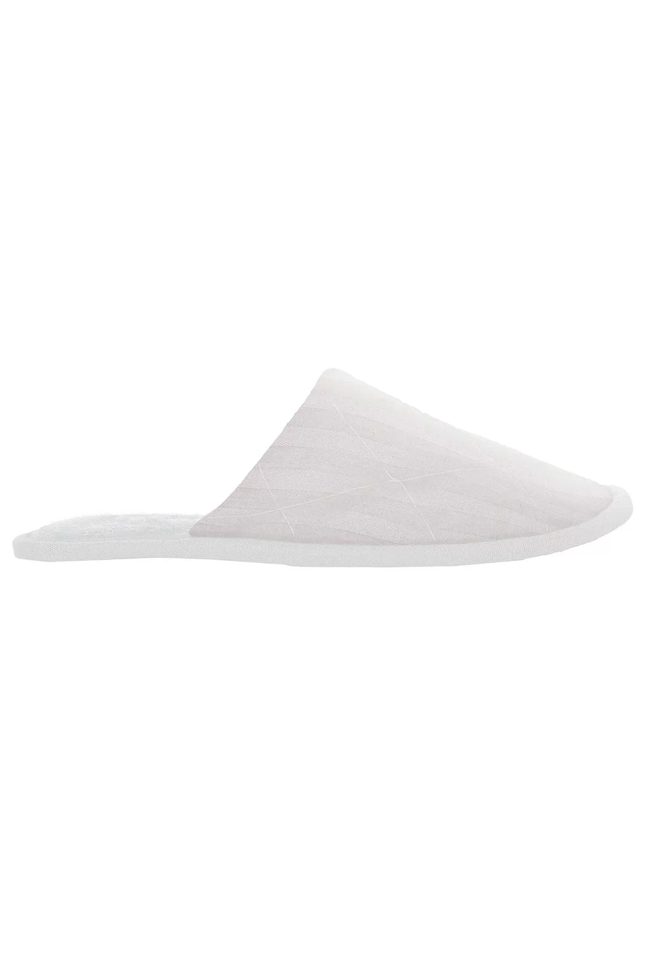 Shop All*Bedhead Pajamas White 3D Stripe French Terry Lined Woven Cotton Unisex Slippers
